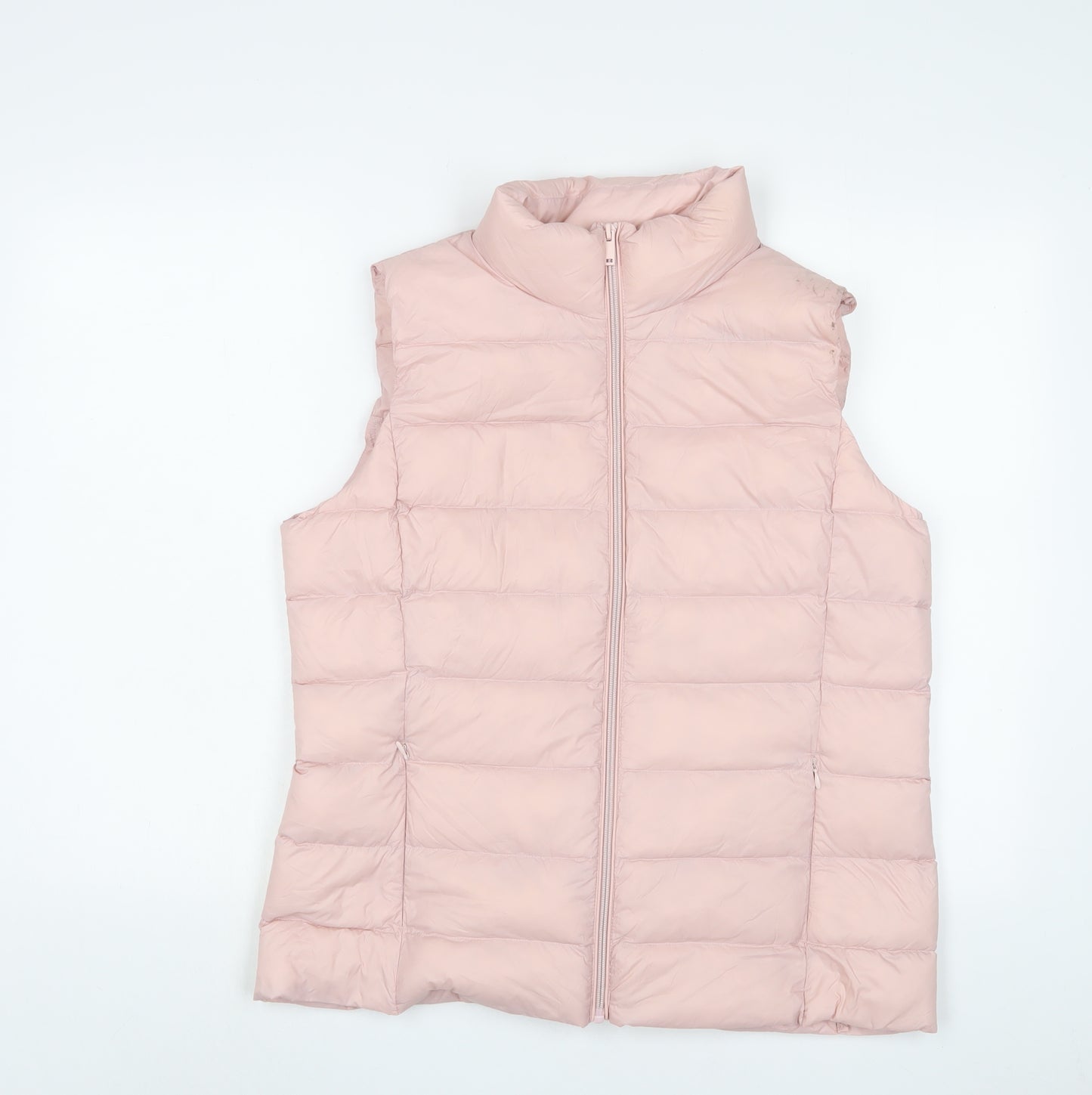 Marks and Spencer Womens Pink Gilet Jacket Size 14 Zip