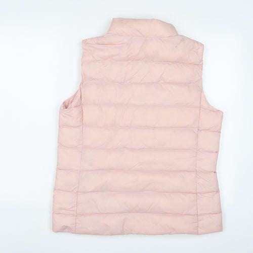 Marks and Spencer Womens Pink Gilet Jacket Size 14 Zip