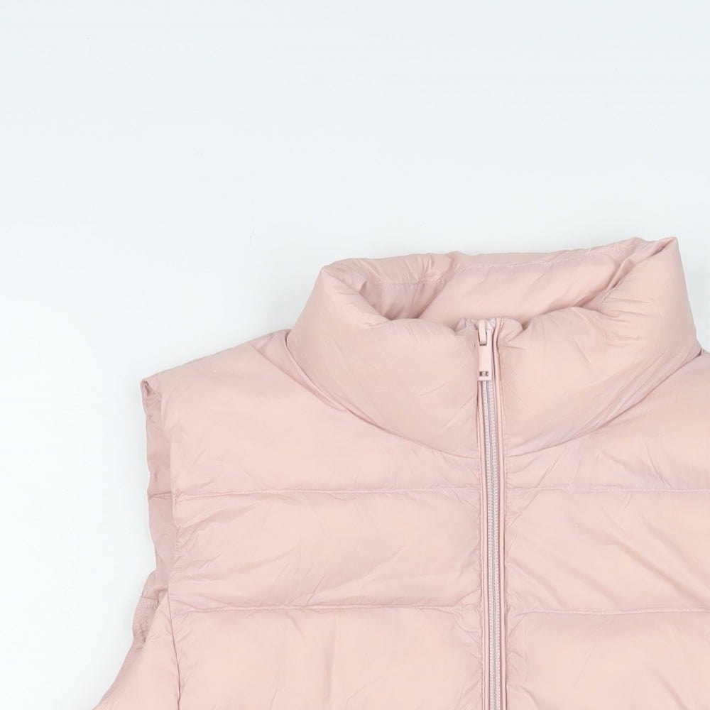 Marks and Spencer Womens Pink Gilet Jacket Size 14 Zip