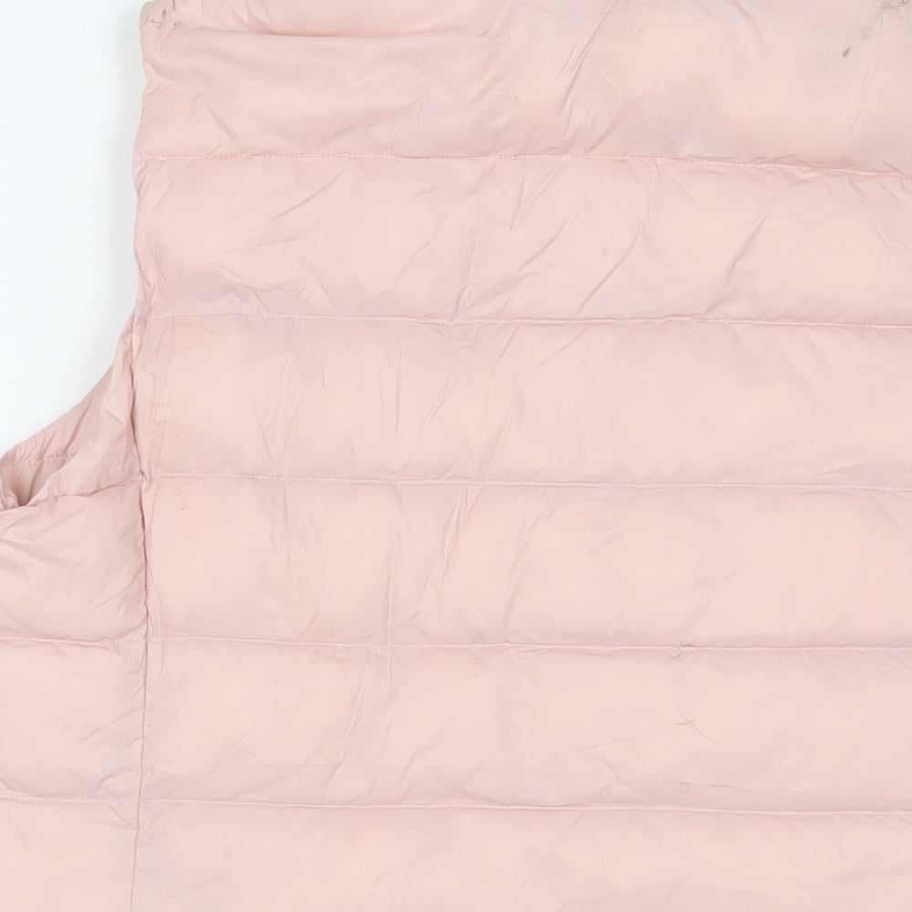 Marks and Spencer Womens Pink Gilet Jacket Size 14 Zip