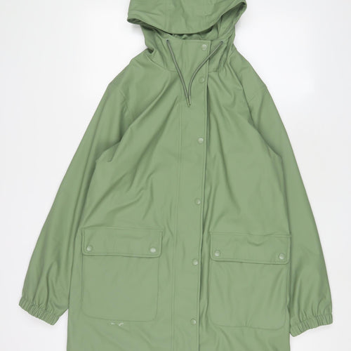 Marks and Spencer Womens Green Jacket Size 12 Zip