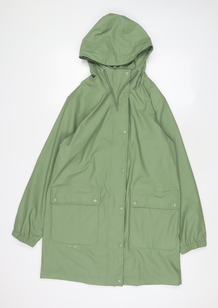 Marks and Spencer Womens Green Jacket Size 12 Zip