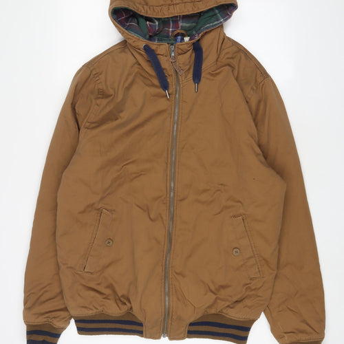 H&M Mens Brown Jacket Size L Zip