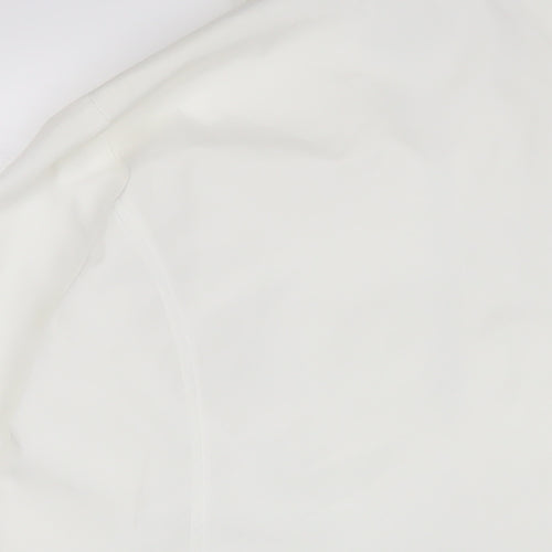 Finesse Womens White Jacket Size 14 Zip