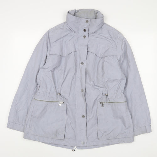 Marks and Spencer Womens Blue Jacket Size 18 Zip
