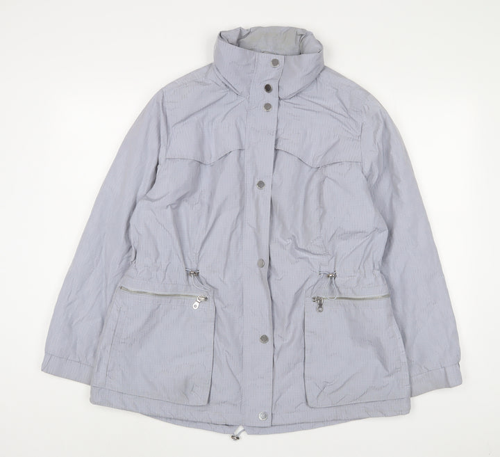 Marks and Spencer Womens Blue Jacket Size 18 Zip