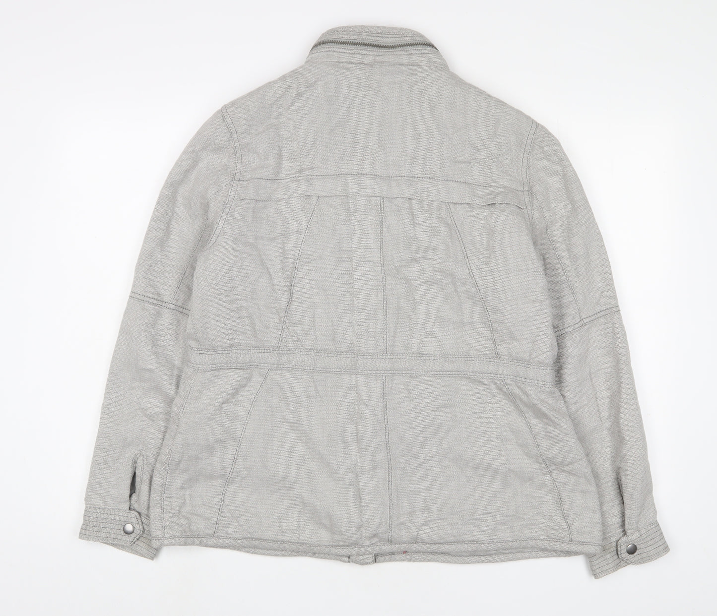 NEXT Womens Grey Jacket Size 16 Zip