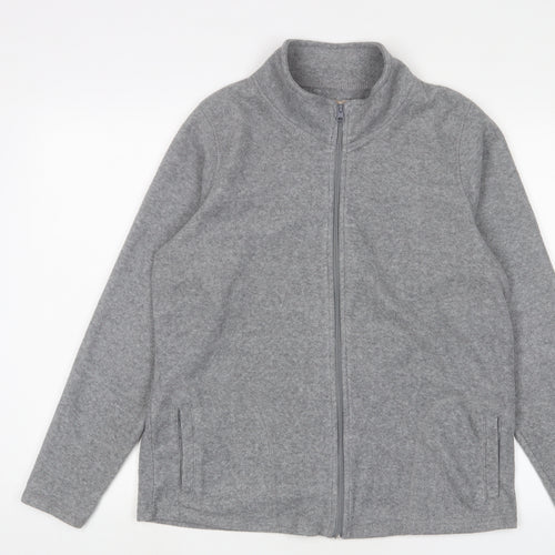 Anthology Womens Grey Jacket Size 16 Zip