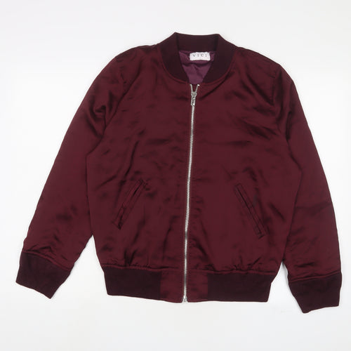 VICI Womens Red Jacket Size L Zip