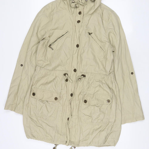 Debenhams Womens Beige Jacket Size 12 Zip