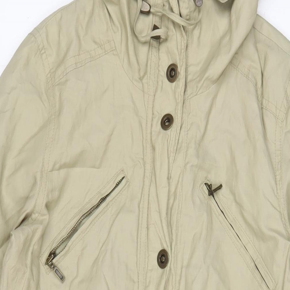 Debenhams Womens Beige Jacket Size 12 Zip