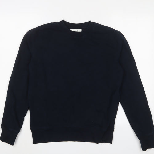 Marks and Spencer Mens Blue Cotton Pullover Sweatshirt Size S