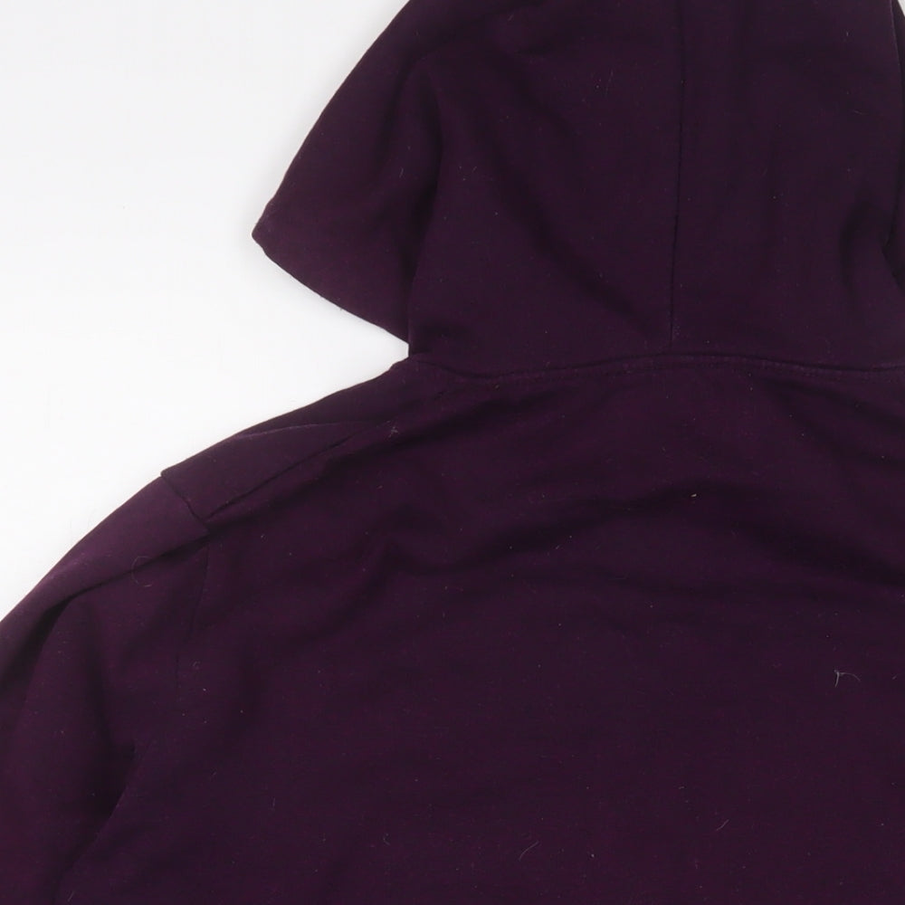 Burton Mens Purple Cotton Full Zip Hoodie Size M