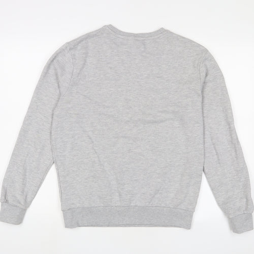 Dreamers Club Womens Grey Cotton Pullover Sweatshirt Size M Pullover - Embroidered