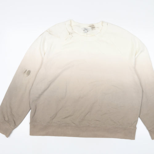Marks and Spencer Womens Brown Cotton Pullover Sweatshirt Size M Pullover
