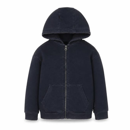 NEXT Boys Blue Cotton Full Zip Hoodie Size 6 Years Zip
