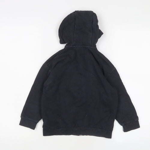 NEXT Boys Blue Cotton Full Zip Hoodie Size 6 Years Zip