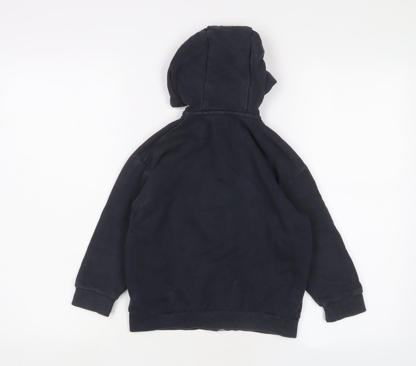 NEXT Boys Blue Cotton Full Zip Hoodie Size 6 Years Zip