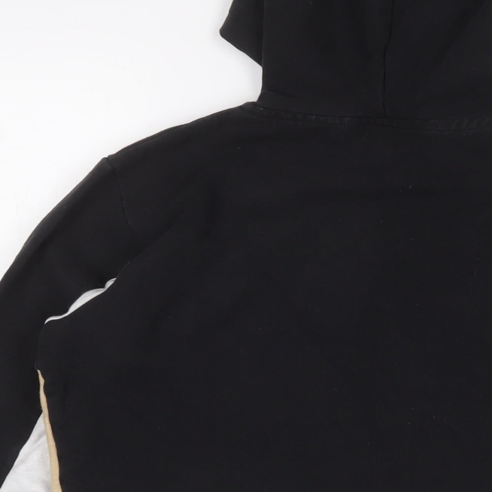 PARISIAN SIGNATURE Womens Multicoloured Striped Cotton Pullover Hoodie Size 10 Pullover