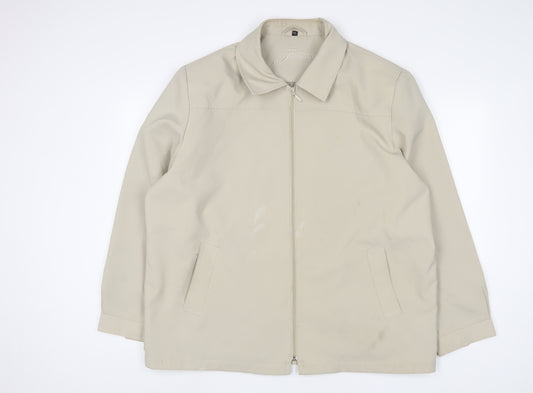 Finesse Mens Beige Jacket Size 2XL Zip