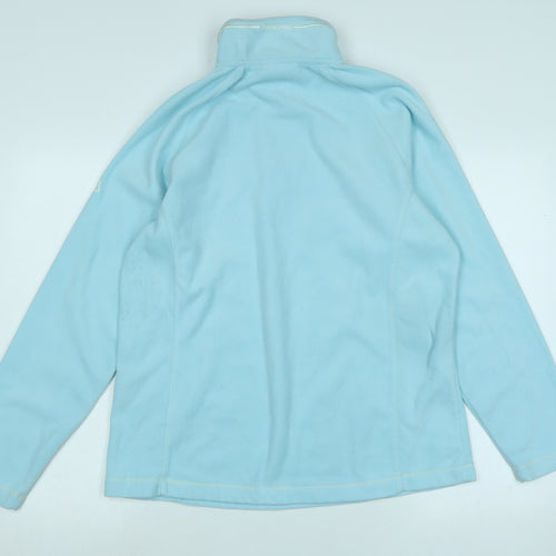 Damart Womens Blue Polyester Pullover Sweatshirt Size L Zip