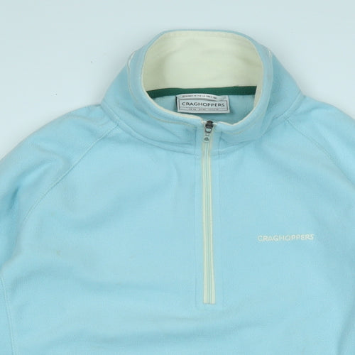 Damart Womens Blue Polyester Pullover Sweatshirt Size L Zip