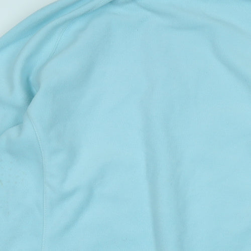 Damart Womens Blue Polyester Pullover Sweatshirt Size L Zip