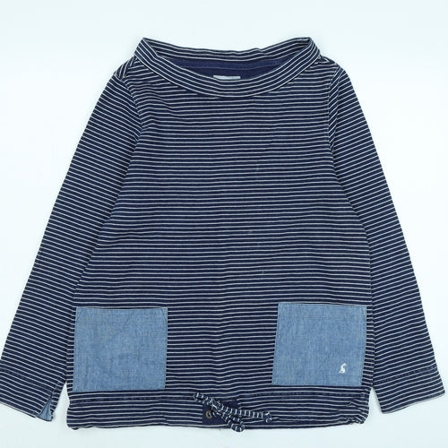 Joules Womens Blue Cotton Pullover Sweatshirt Size 12