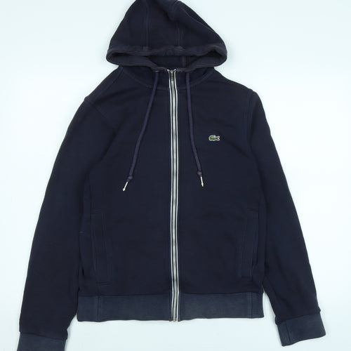 Lacoste Mens Blue Jacket Size S Zip