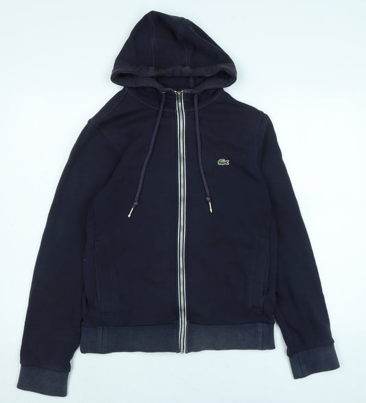 Lacoste Mens Blue Jacket Size S Zip