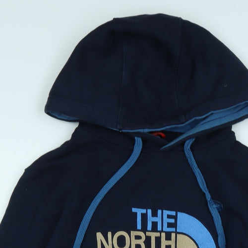 The North Face Mens Blue Polyester Pullover Hoodie Size S