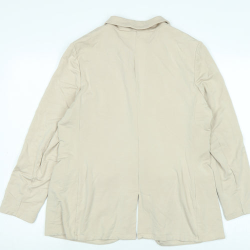 Philosophy Womens Beige Jacket Size L Button