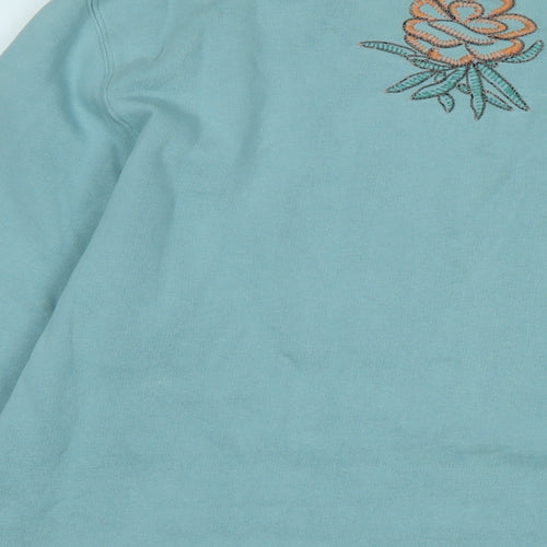 White Stuff Womens Blue Polyester Pullover Sweatshirt Size 14