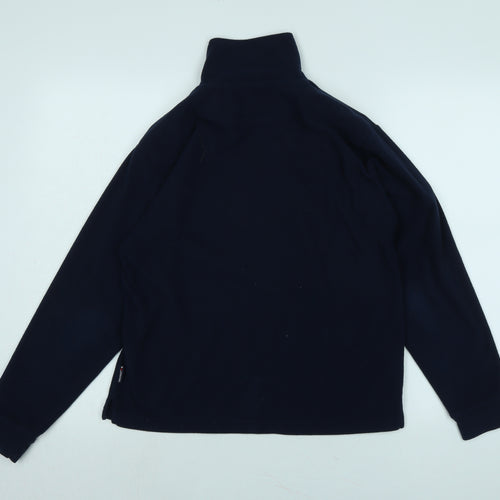 Tresspass Boys Blue Mock Neck Polyester Pullover Jumper Size 13-14 Years - Logo