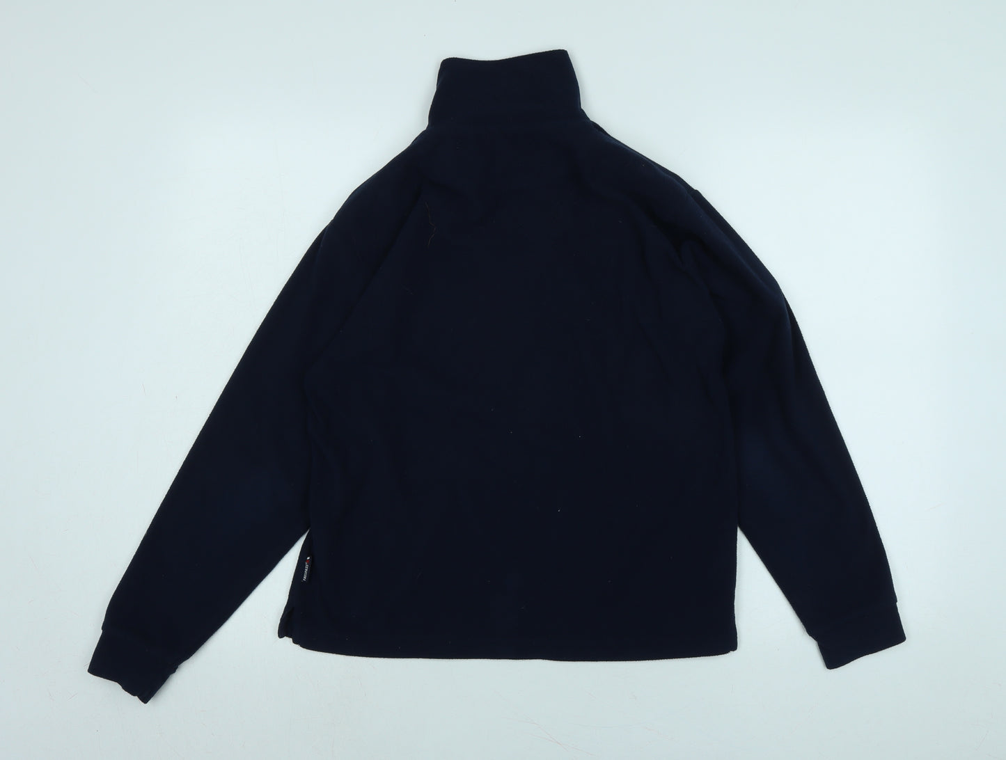 Tresspass Boys Blue Mock Neck Polyester Pullover Jumper Size 13-14 Years - Logo