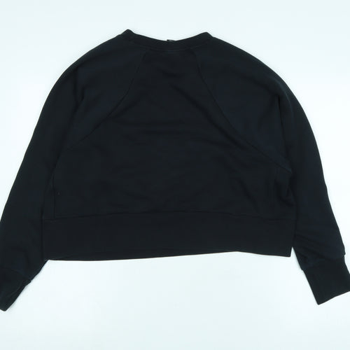 Nike Mens Black Polyester Pullover Sweatshirt Size L - Logo