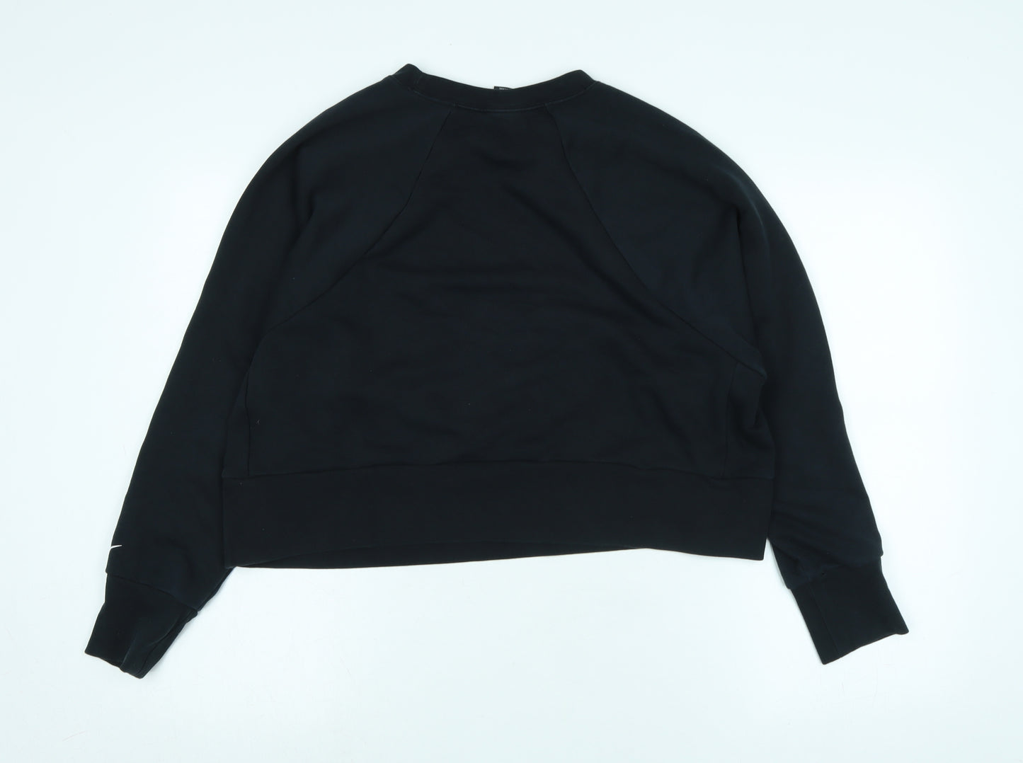 Nike Mens Black Polyester Pullover Sweatshirt Size L - Logo