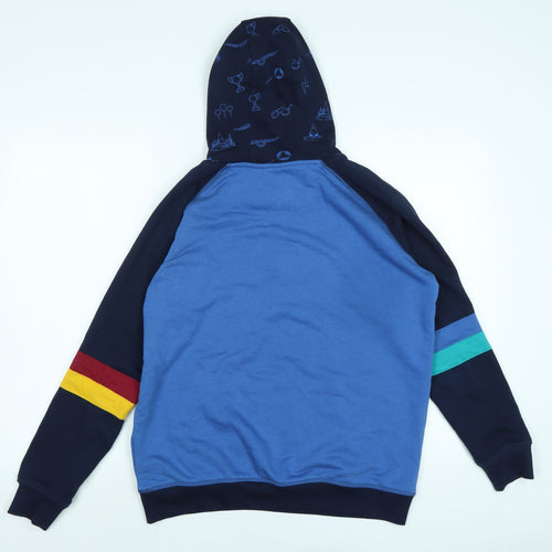 Marks and Spencer Boys Blue Polyester Pullover Hoodie Size 13-14 Years - Hogwarts- Harry Potter