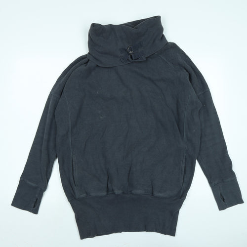 Sweaty Betty Womens Grey Cotton Pullover Sweatshirt Size L