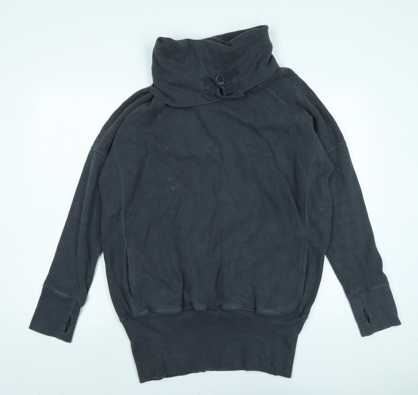 Sweaty Betty Womens Grey Cotton Pullover Sweatshirt Size L