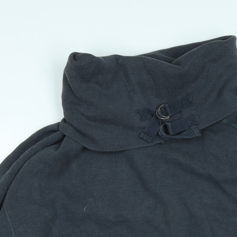 Sweaty Betty Womens Grey Cotton Pullover Sweatshirt Size L