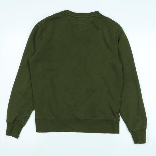 Tommy Hilfiger Mens Green Polyester Pullover Sweatshirt Size S