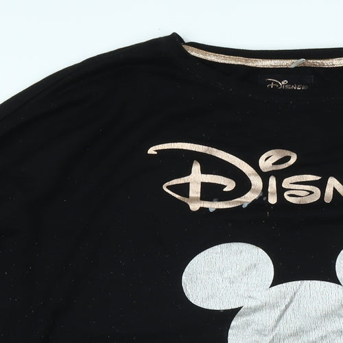 Disney Womens Black Polyester Pullover Sweatshirt Size L - Disney Film Expert