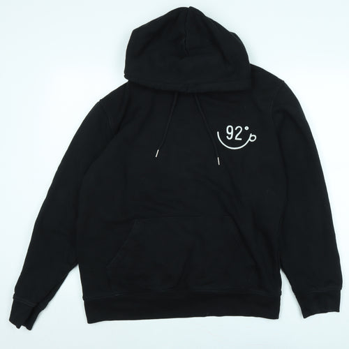 Make Thread Womens Black Polyester Pullover Hoodie Size L - 92 o