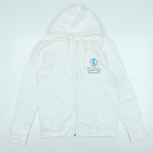 UEFA Womens White Jacket Size S Zip - Women's Euro - England 2022