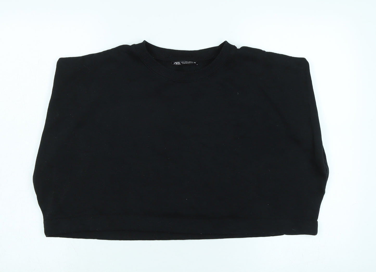 Zara Womens Blue Polyester Pullover Sweatshirt Size L