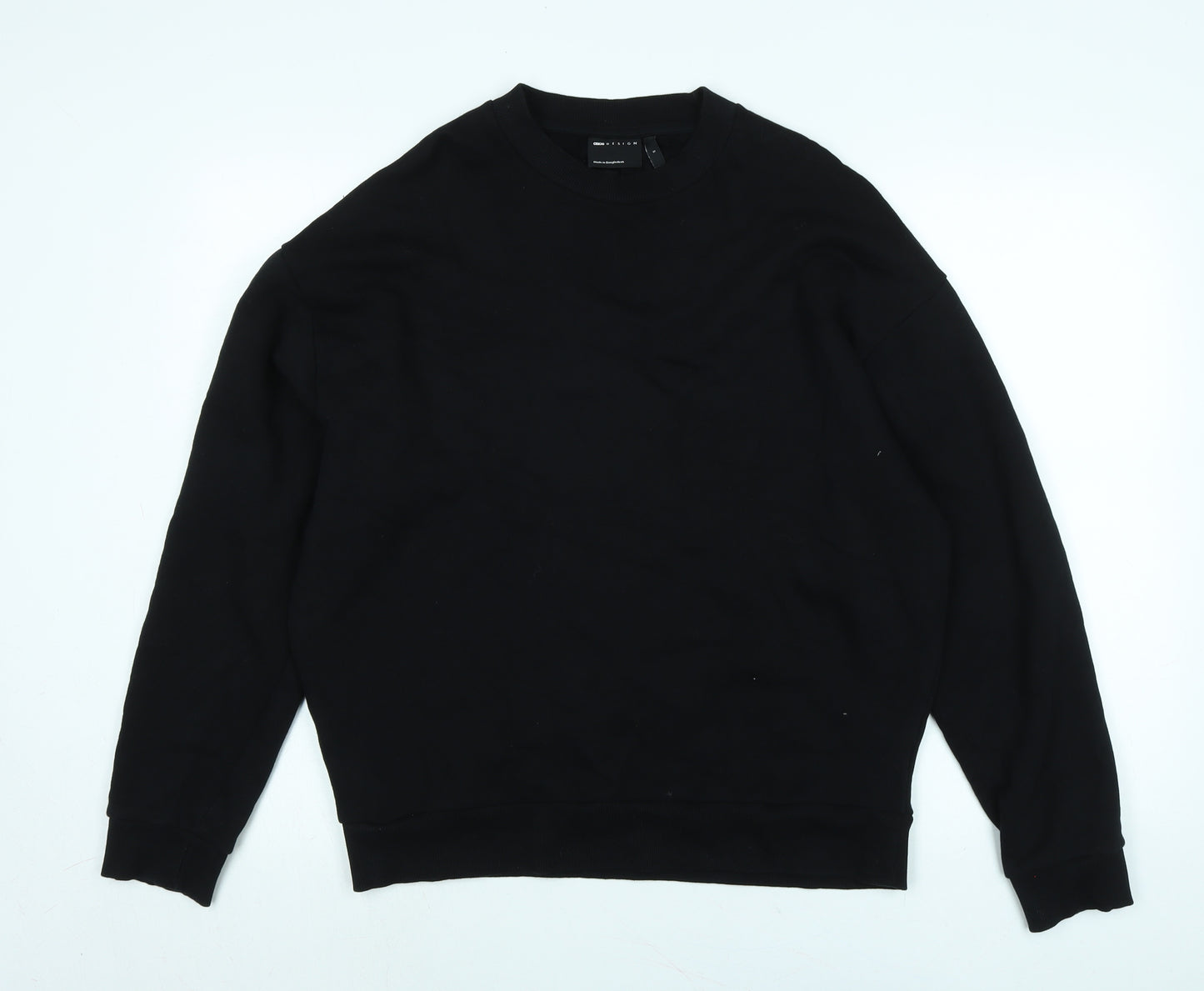 ASOS Womens Black Polyester Pullover Sweatshirt Size S