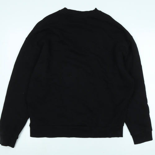 ASOS Womens Black Polyester Pullover Sweatshirt Size S