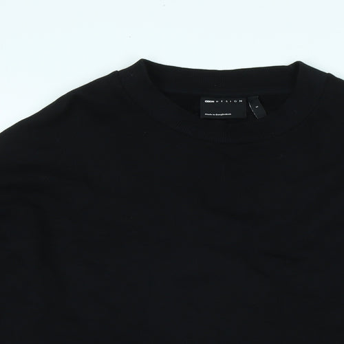 ASOS Womens Black Polyester Pullover Sweatshirt Size S