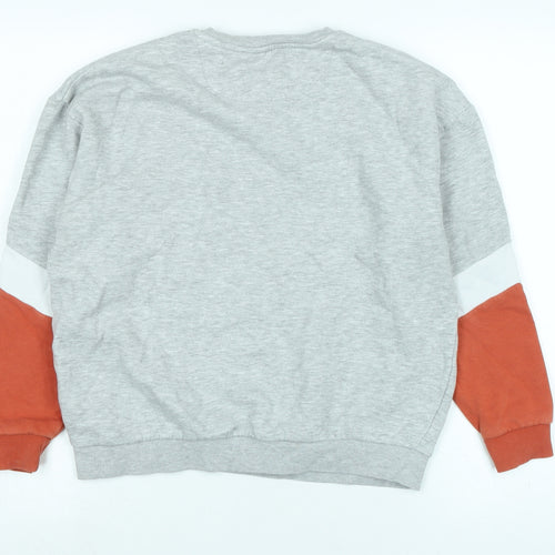 Marks and Spencer Boys Grey Polyester Pullover Sweatshirt Size 10-11 Years